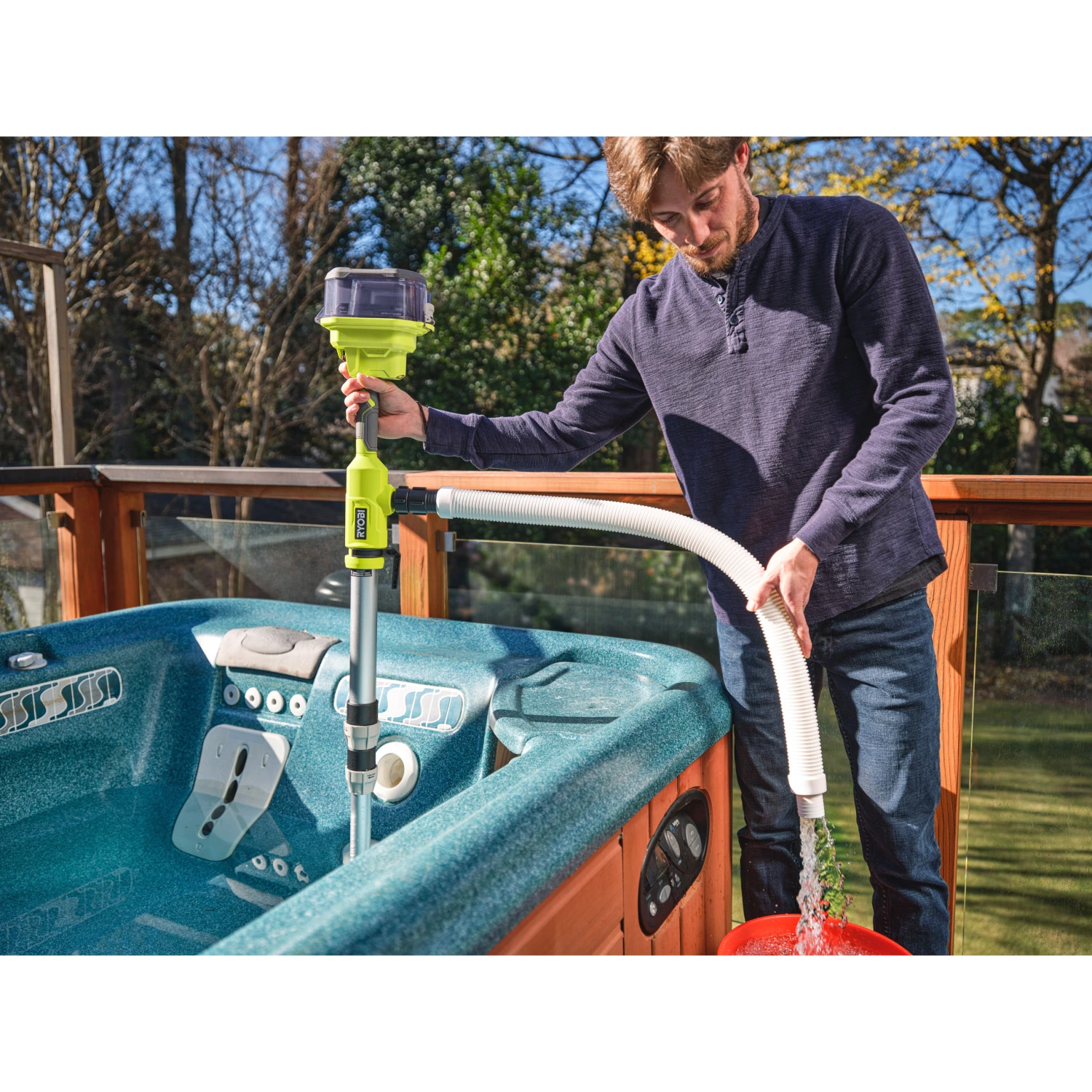 Ryobi RY18STPA-0 One  18V Accu telescopische stokpomp body - 3360 L/u