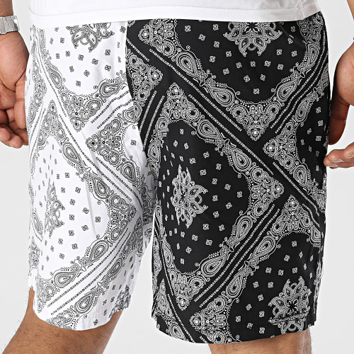 Short Jogging Small Signature 6013399 Blanc Noir Bandana