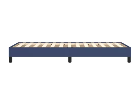 Sommier à lattes de lit Bleu 90x200 cm Tissu
