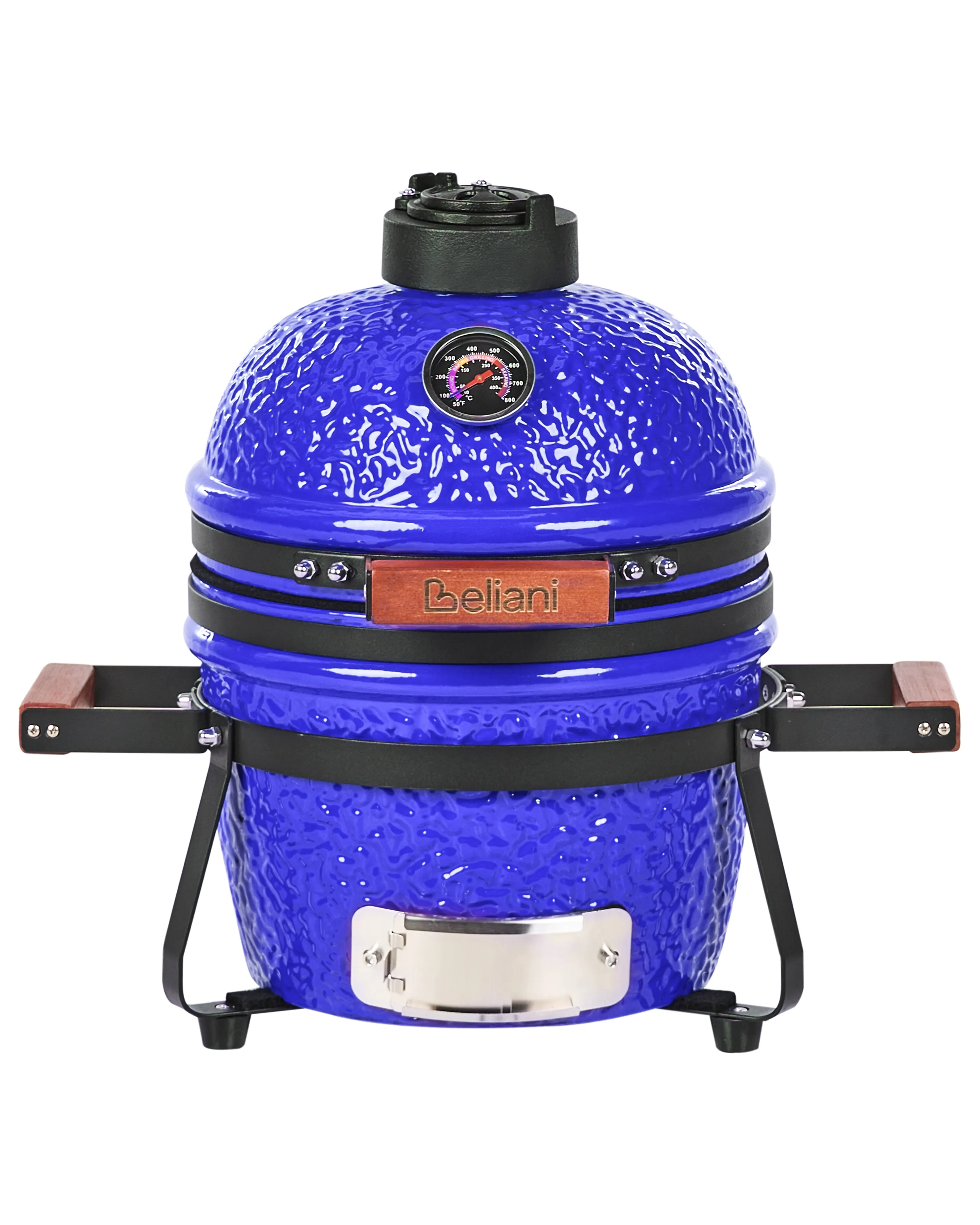 Mini houtskoolgrill KAMADO Keramiek Blauw
