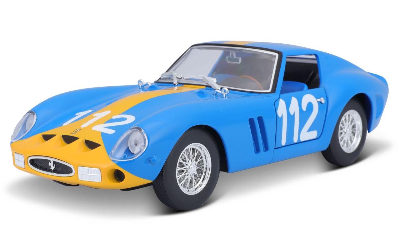 Ferrari Racing 250 GTO Blau 1:24Sammlermodell im Massstab 1:24