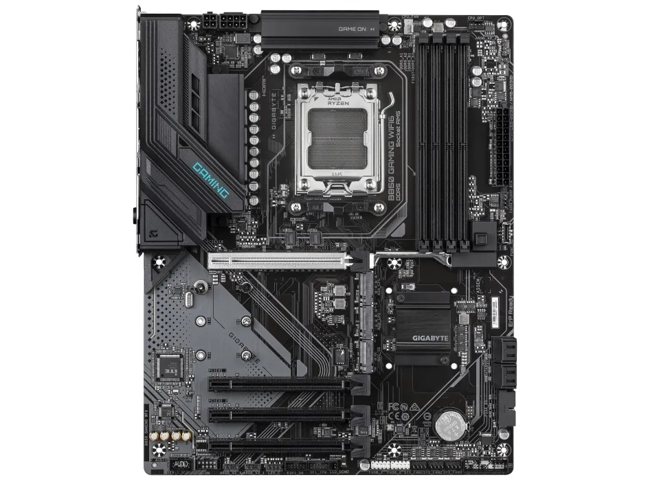 Gigabyte B850 GAMING WIFI6 - Bundkort - ATX - Socket AM5 - AMD B850 Chipset - USB-C 3.2 Gen 1, USB 3.2 Gen 2, USB 3.2 Gen 1 - Wi-Fi 6, Bluetooth, Gigabit LAN - onboard grafik (CPU påkrævet) - HD Audio (8-kanaler)