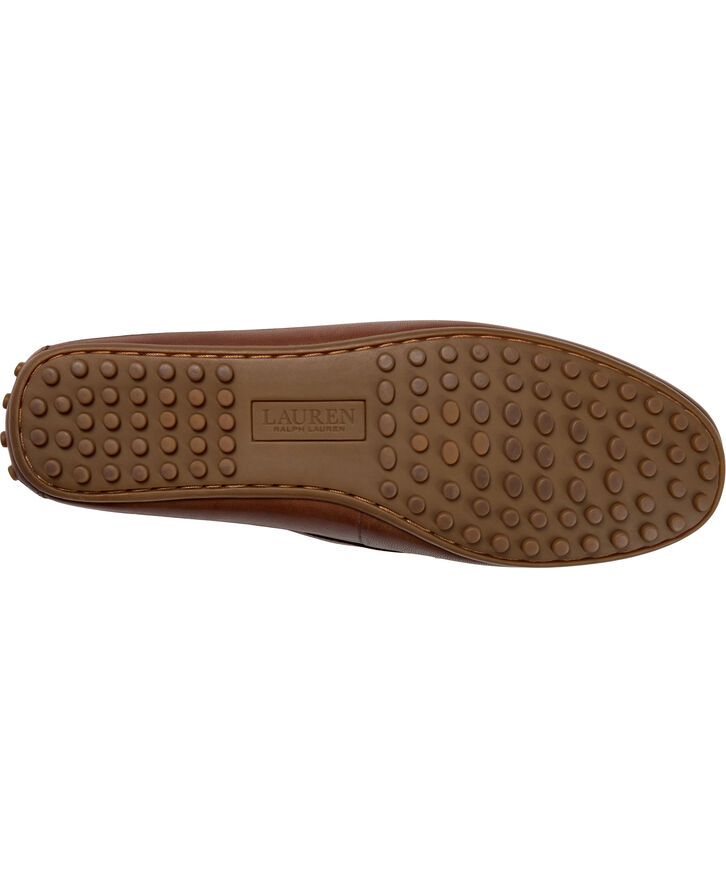 Lauren Ralph Lauren BURNISHED CALF-BARNSBURY-FL-CSL Deep saddle tan