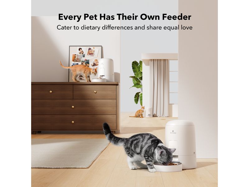 Petlibro Futterautomat Air Automatic Pet Feeder 2 l Weiss Automatische Futterstation