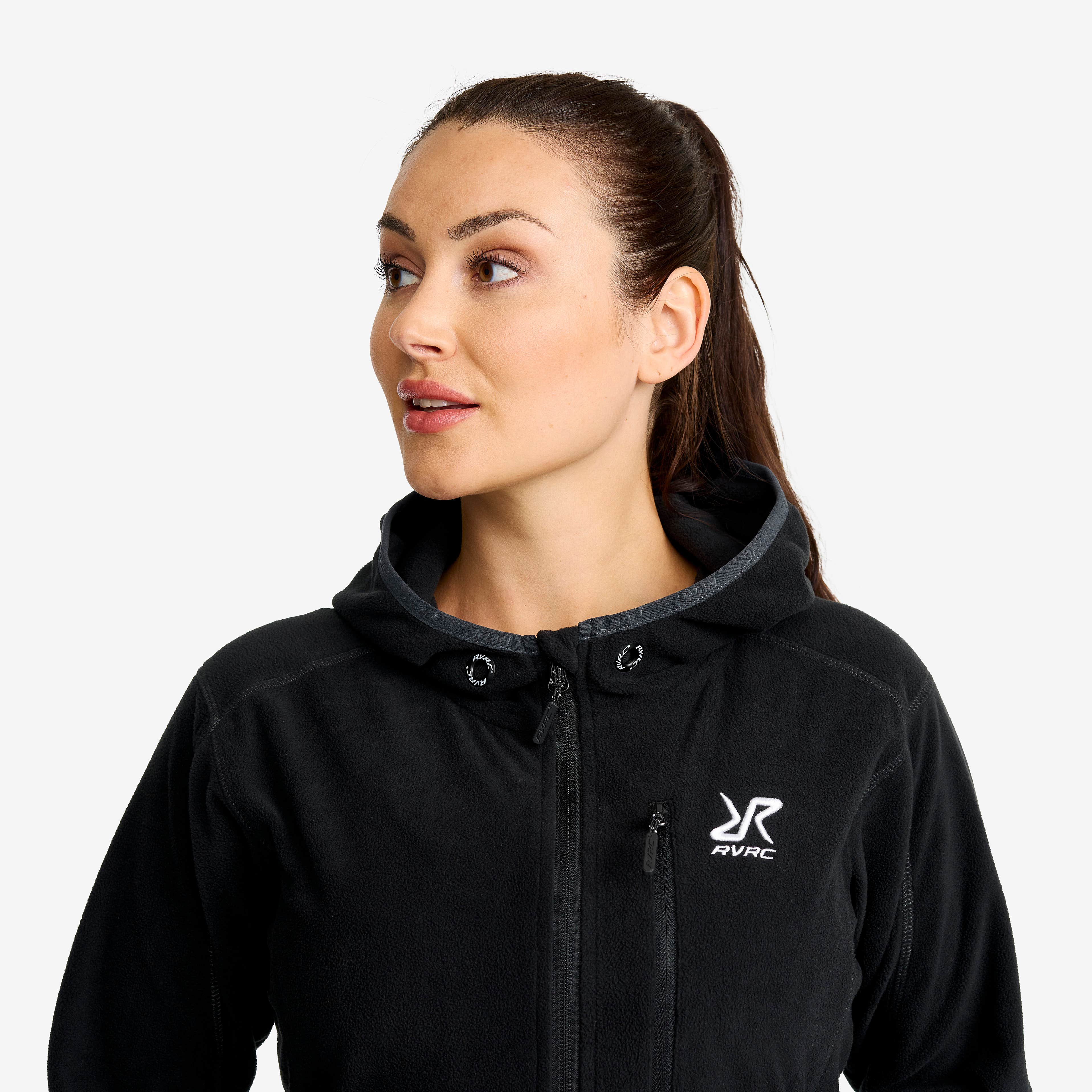 Trekker Hoodie Dame Black/Anthracite