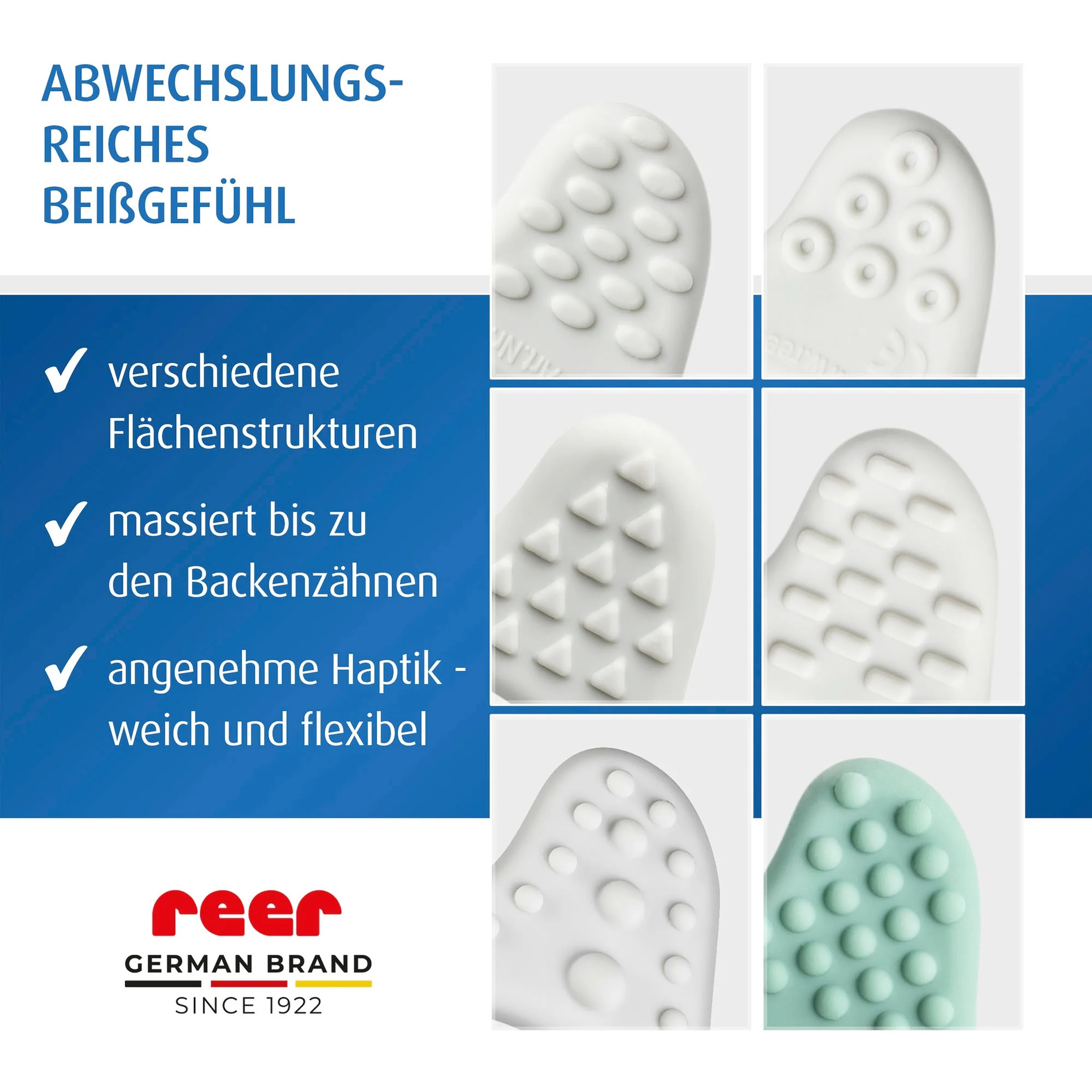 reer Beißring Stern aus Silikon