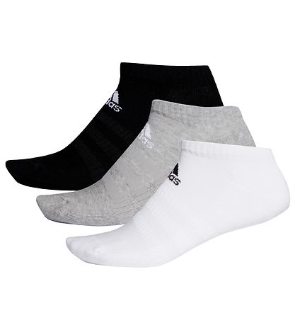 adidas Performance AnkelStrømper - 3-pak - Gråmeleret/Sort/Hvid