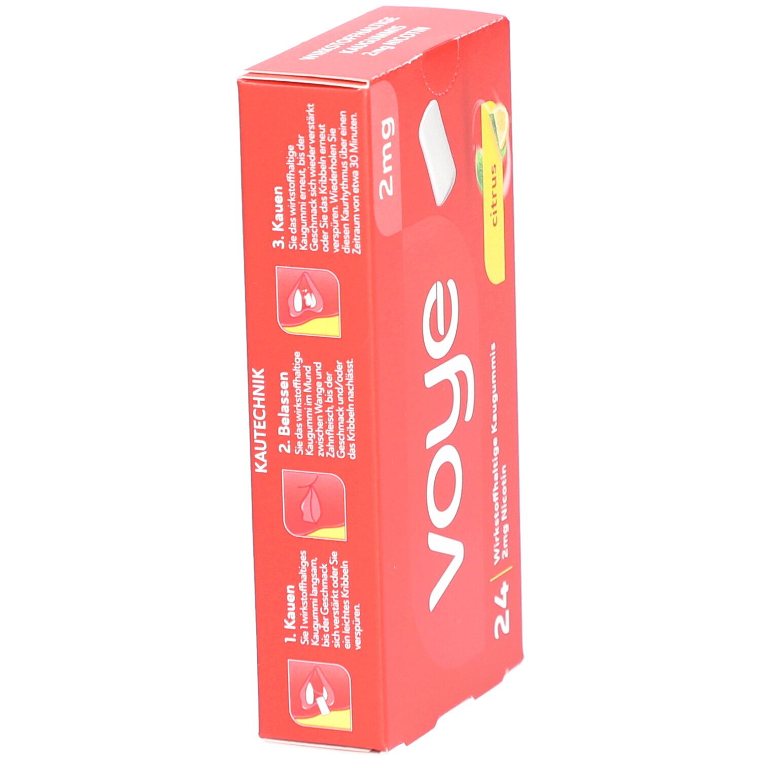 Voye Citrus 2 mg wirkstoffhaltiges Kaugummi