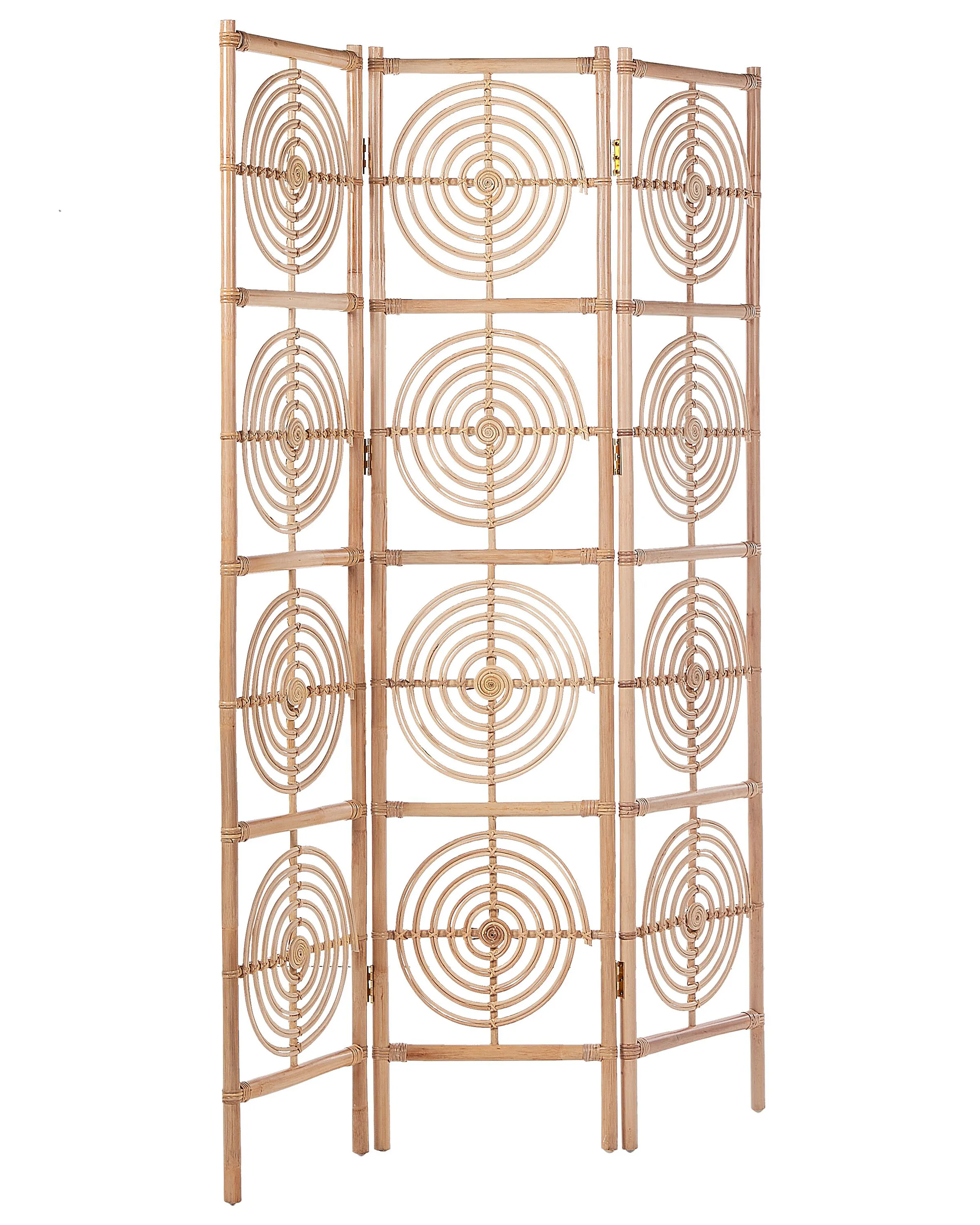 Roomdivider met 3 panelen ALTAMURA Lichtbruin 117 cm 180 cm