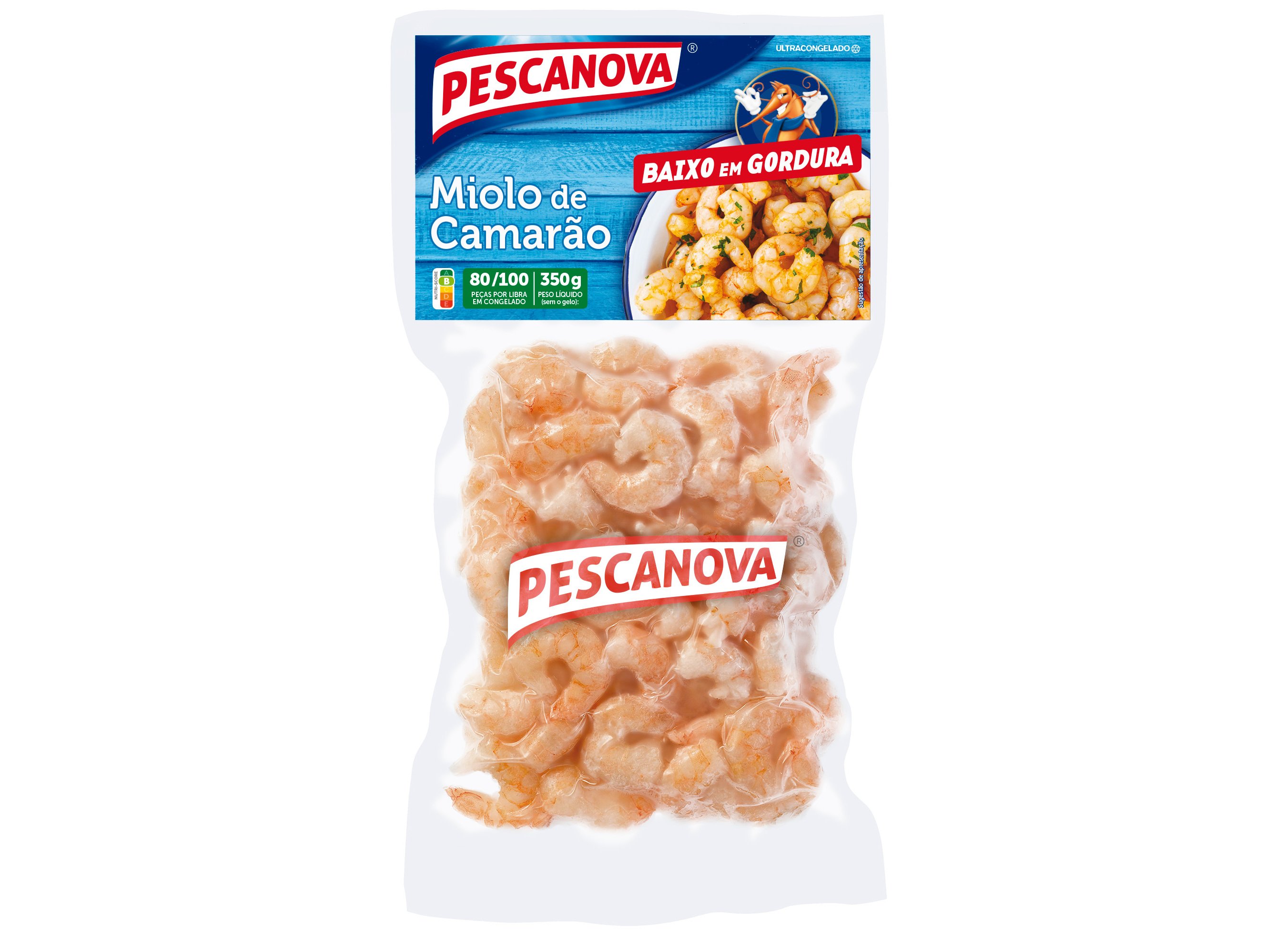 MIOLO PESCANOVA DE CAMARÃO 80/100 350G