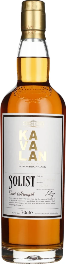 KAVALAN SOLIST BOURBON CASK STRENGTH 70CL
