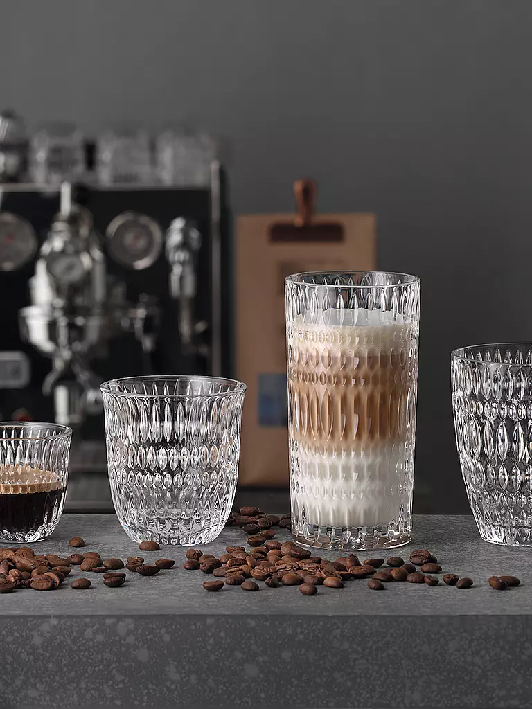 NACHTMANN Latte Macchiato Glas 2er Set ETHNO Barista 434ml transparent