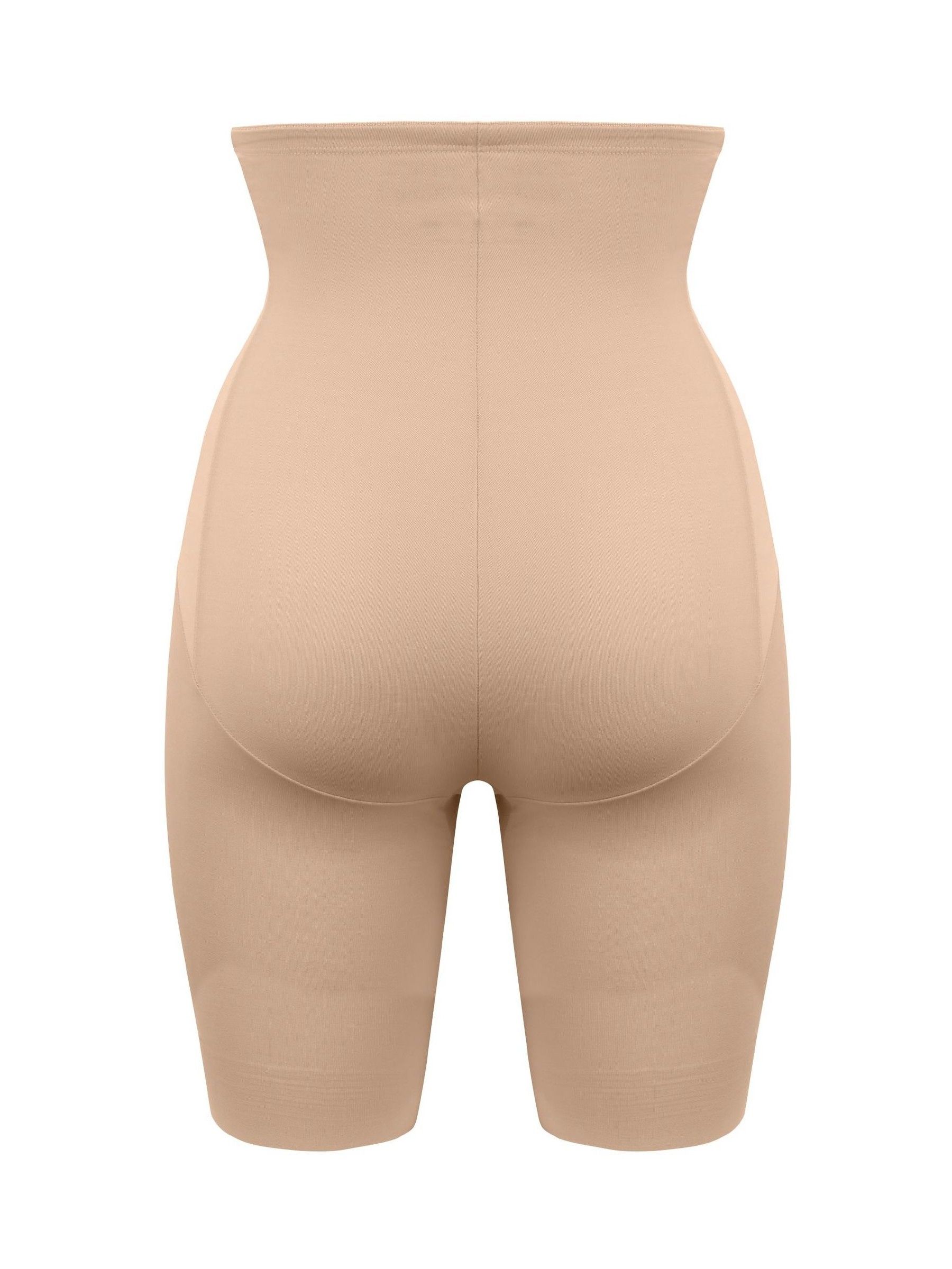 Warm beige - Miraclesuit - Extra krachtig vormgevende short met hoge taille en lange pijpjes