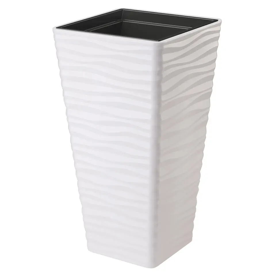 Form Plastic Plantenpot - kunststof - wit - D40 x H75 cm