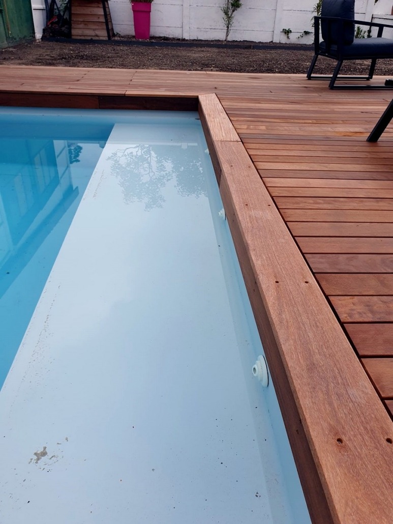 Pack complet 40m² lame de terrasse itauba lx1550mm avec clips, lambourde, cale de ventilation, plot pvc, bande bitumineuse