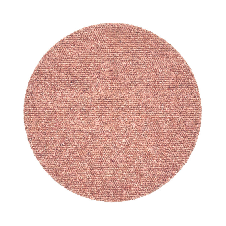Rond wollen vloerkleed - Feline Terracotta