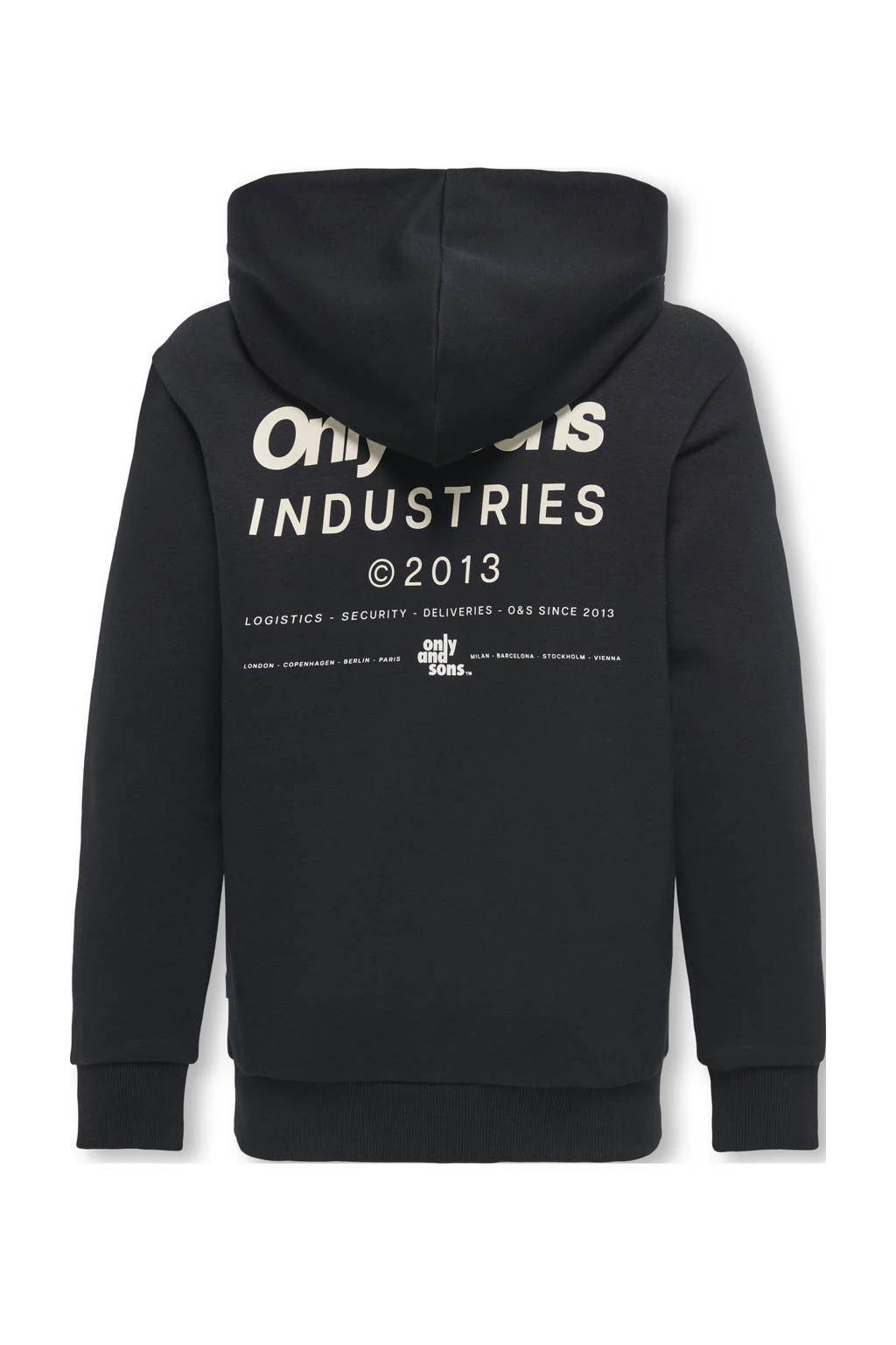 ONLY & SONS JUNIOR hoodie zwart