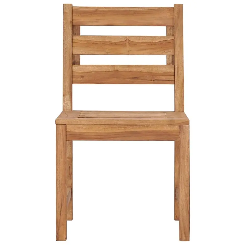 vidaXL - Tuinstoelen - Bruin - Teakhout - 2 stuks