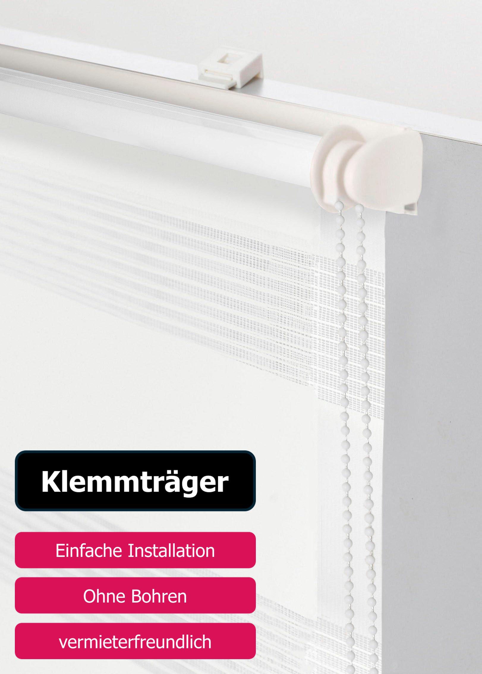 my home Doppelrollo »MARANO« Lichtschutz Sichtschutz | Verdunkelung ohne Bohren freihängend Fixmass, Bestseller mit über 6500 4,5-Sterne-Bewertungen, Klemmträgern