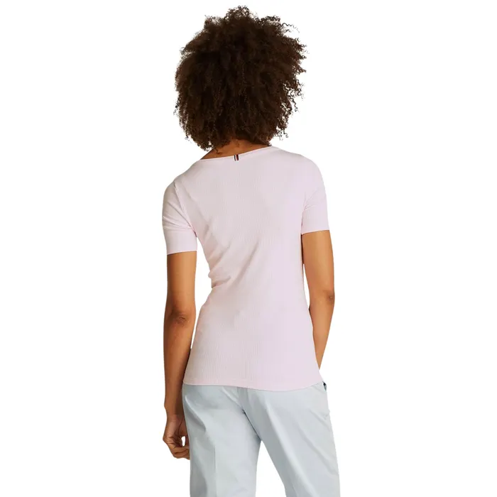 Tommy Hilfiger Slim 5X2 Rib Crew Shirt Dames