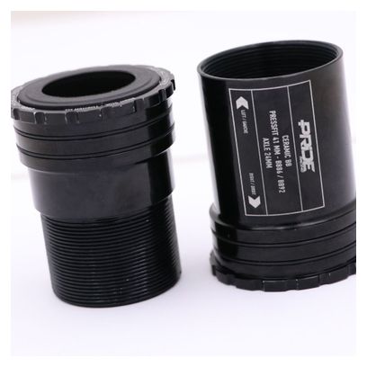Boîtier de Pédalier Pride Racing BB86 Interlock Ceramique Noir