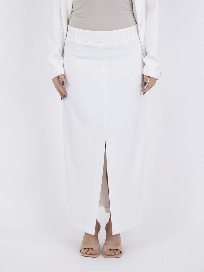 Neo Noir Vinti Melange Skirt White