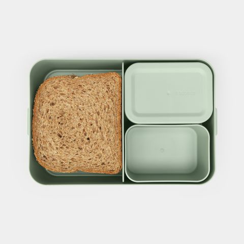 Make & Take Bento Lunchbox, large, kunststof - Jade Green