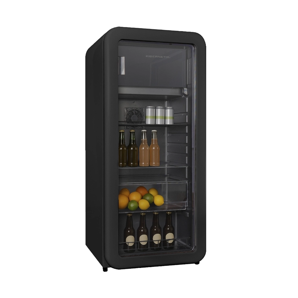 Kibernetik FSP RKS149 Retro Getränkekühlschrank schwarz