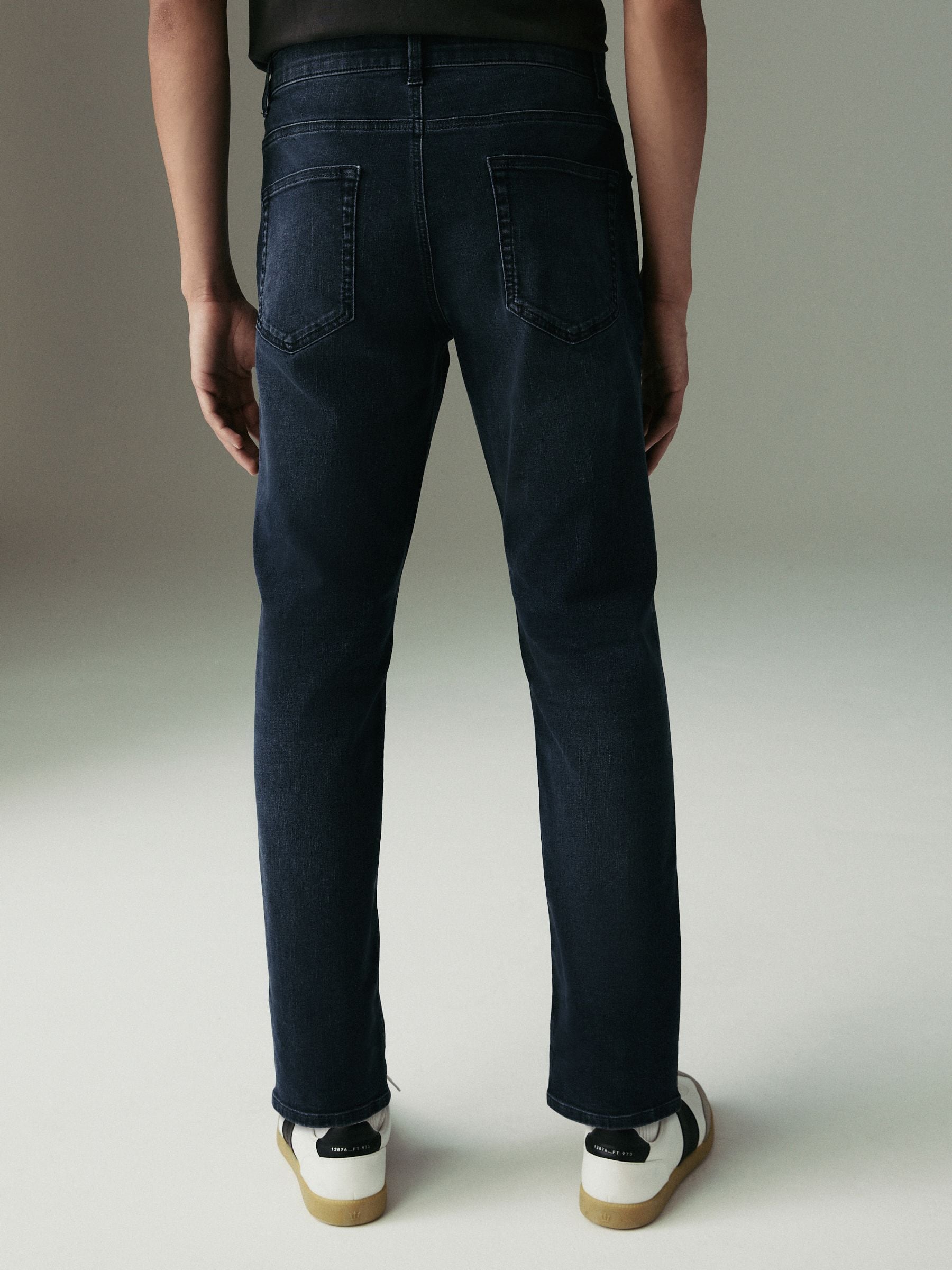 Blauw staal - Enkele - Slim fit klassieke stretchy jeans