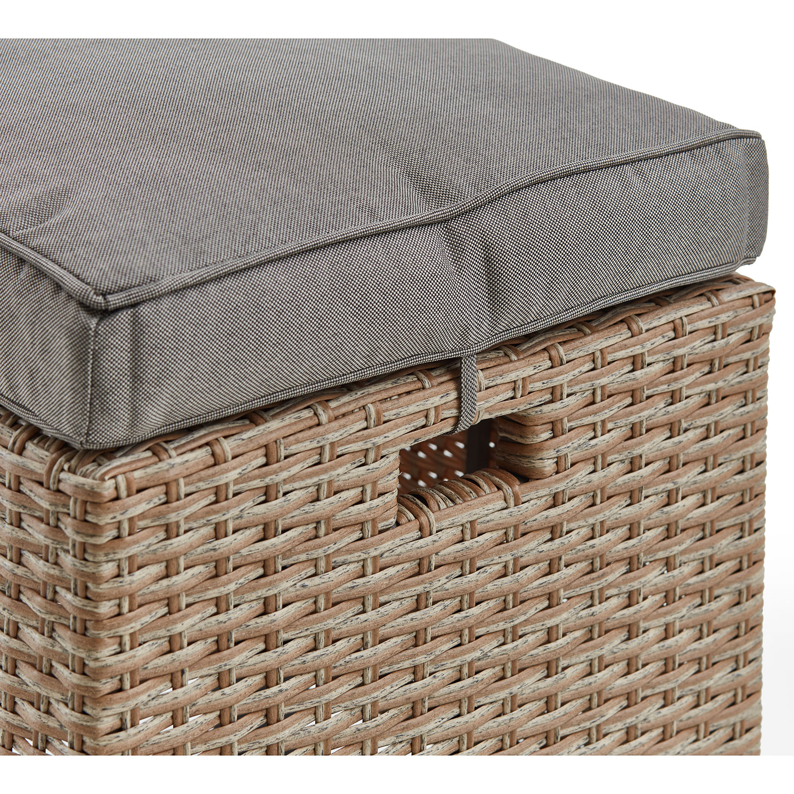 5-teilige Loungegarnitur - braun - Polyrattan