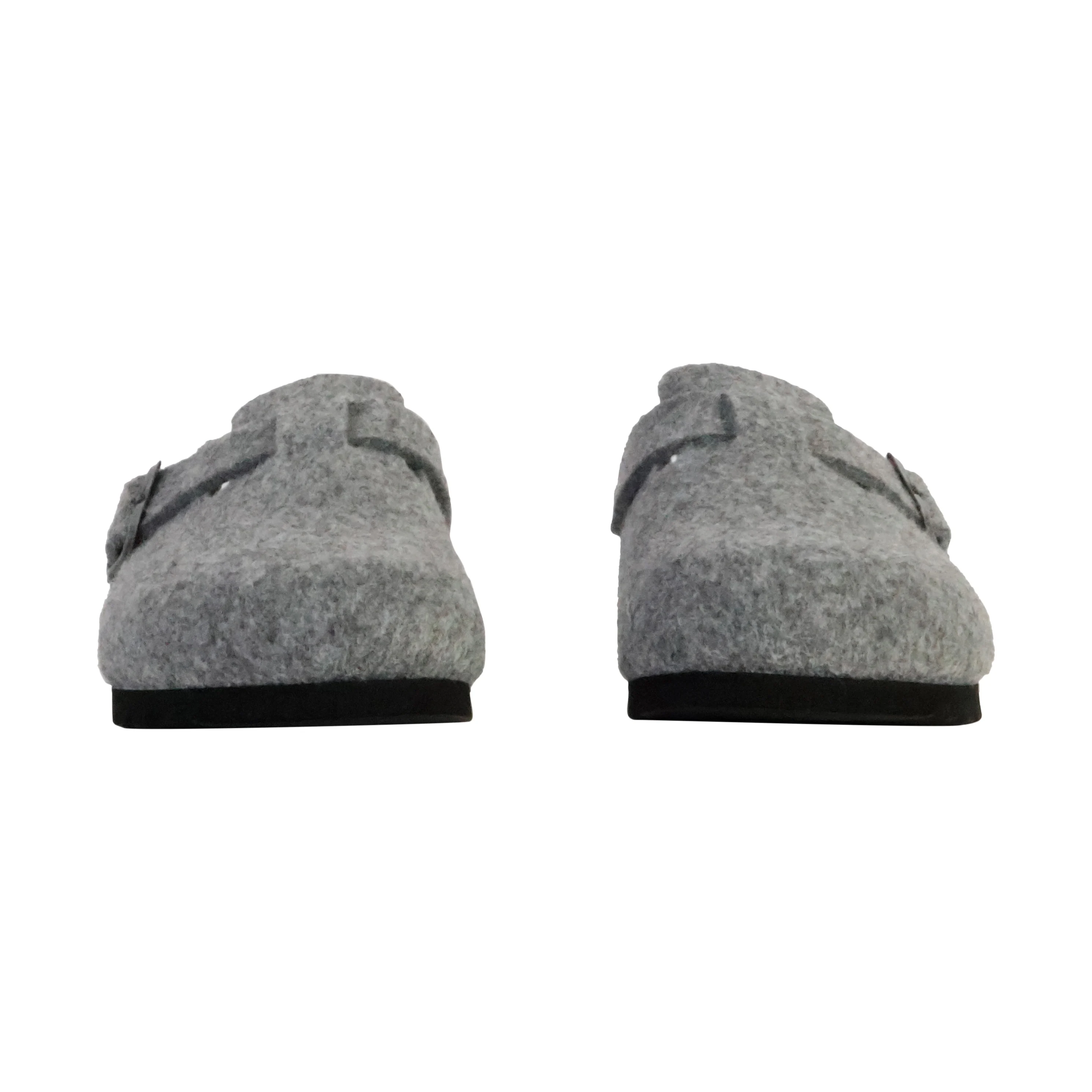Mules cuirfae | Gris