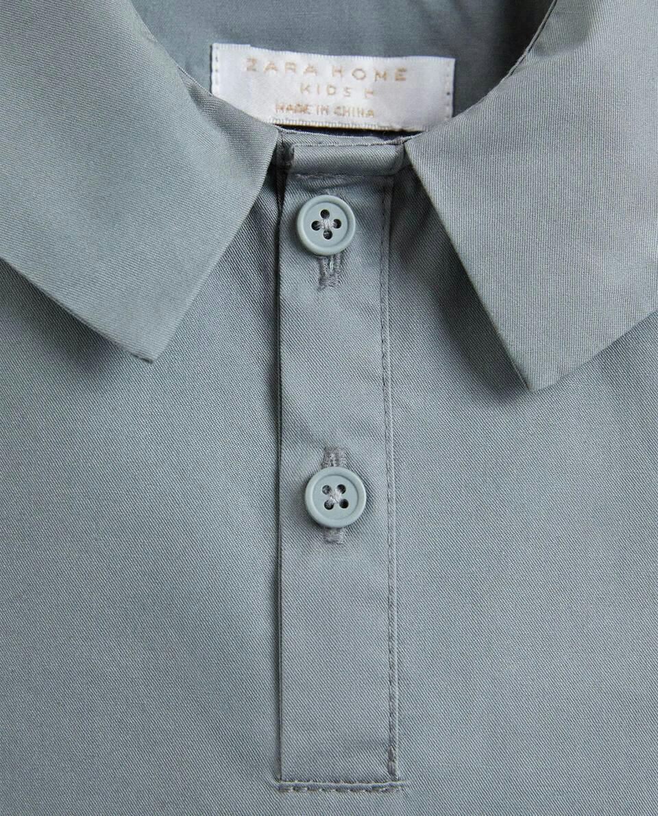 CAMISA DE BEBÊ COM GOLA