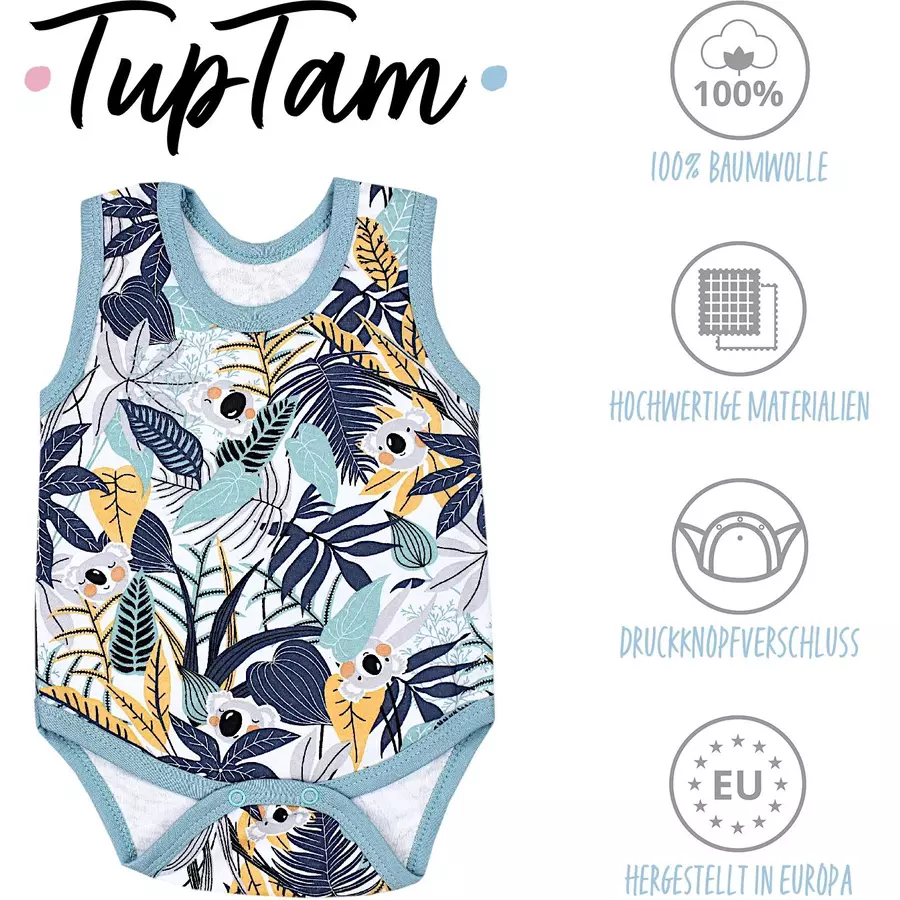 TupTam Baby Jungen Achselbody 5er Pack orange