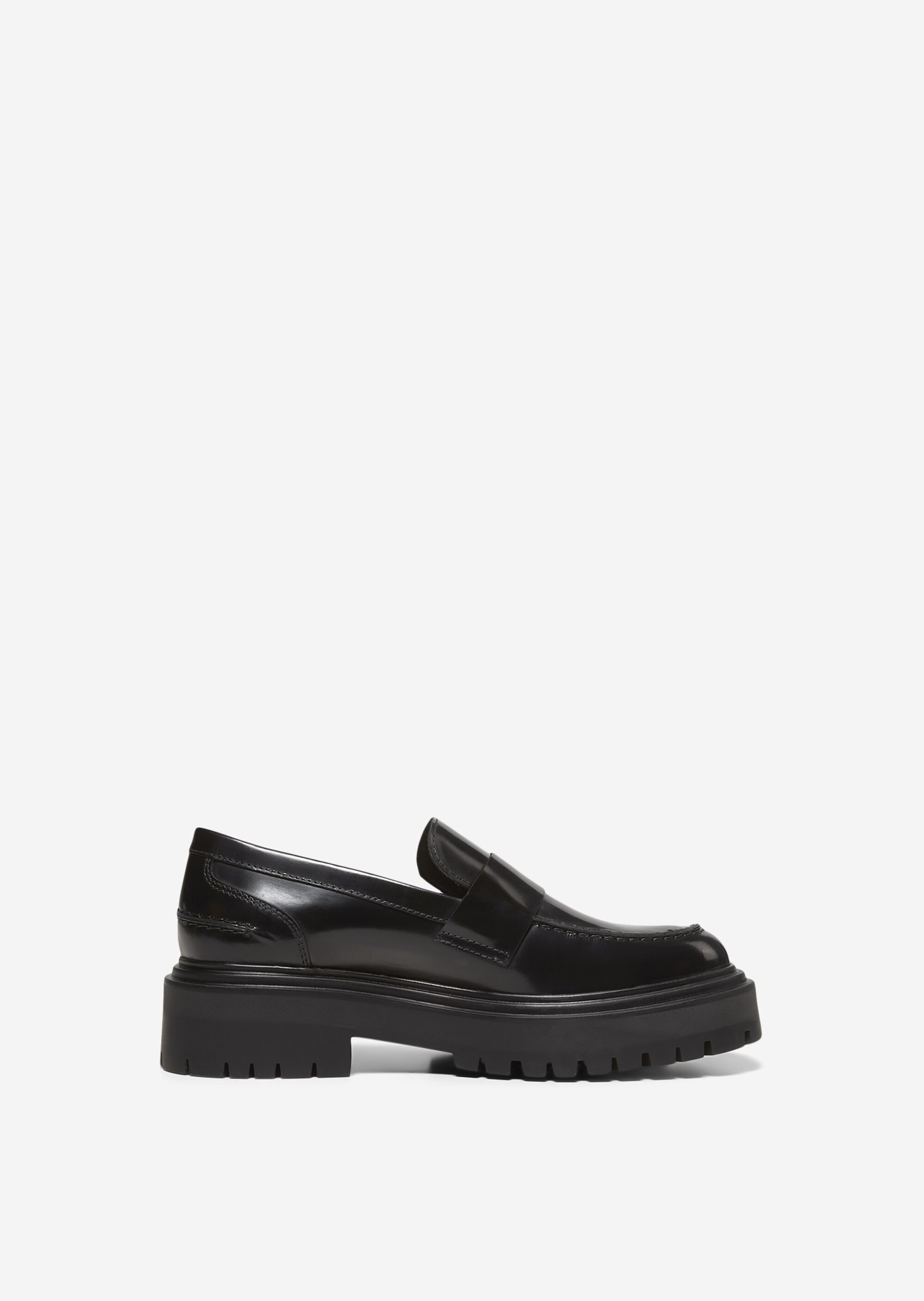 Chunky-Loafer aus poliertem Kalbleder