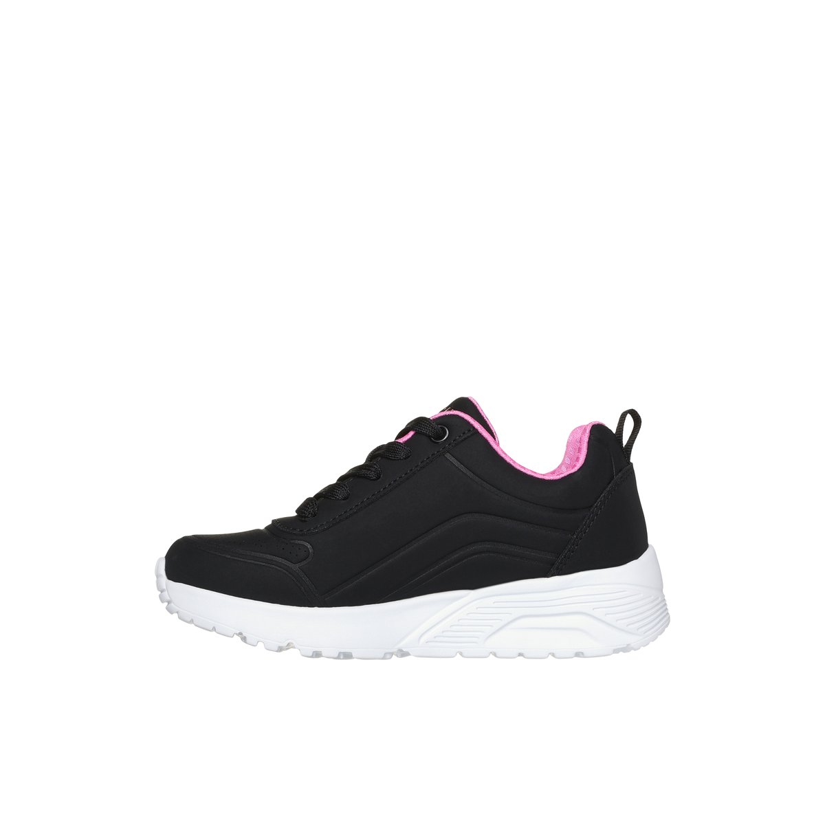 2X les points-Unolite-jg-Baskets - Talon plat - Noir