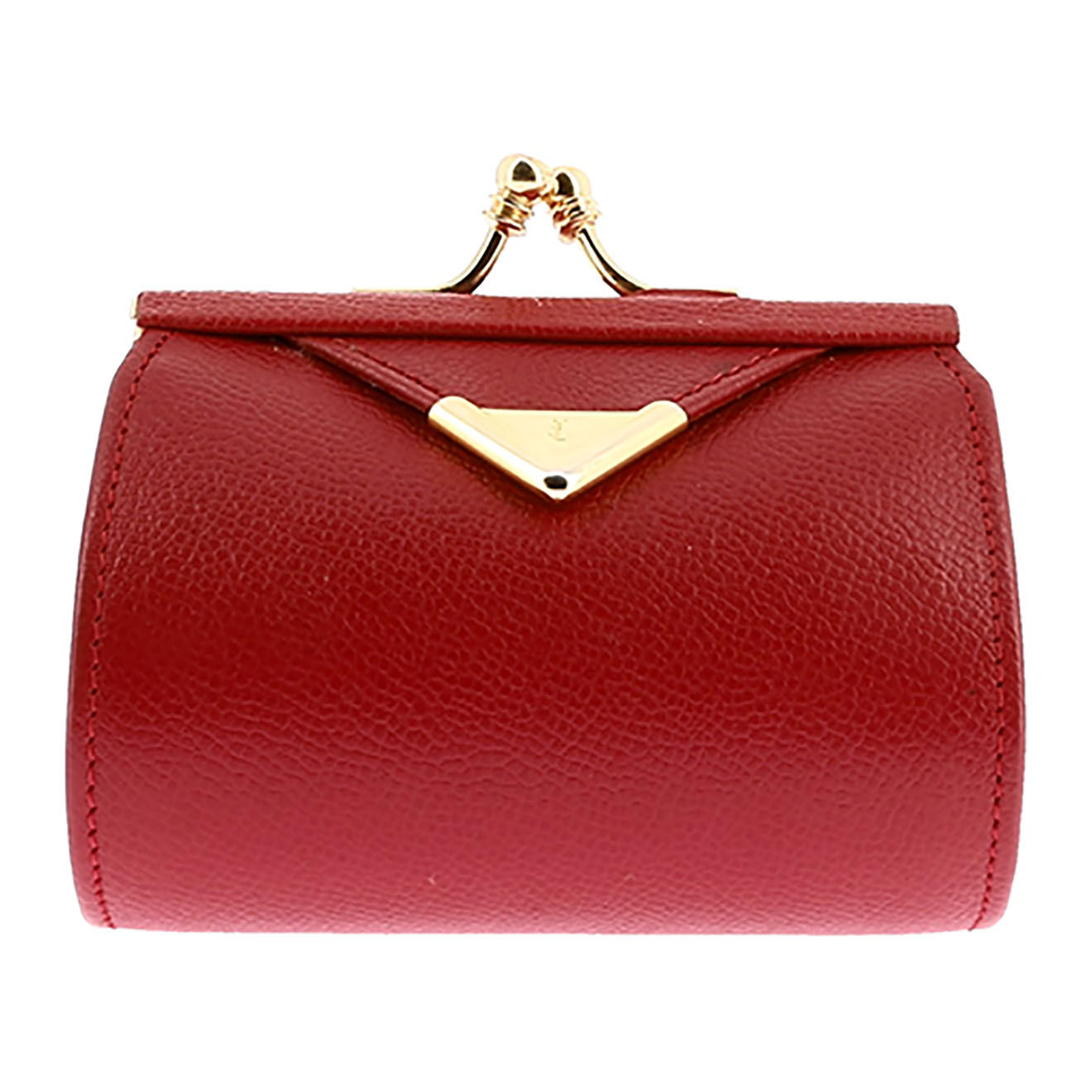Saint Laurent Porte-monnaie Vintage en Cuir rouge - Très bon état - 8.5x5 cm