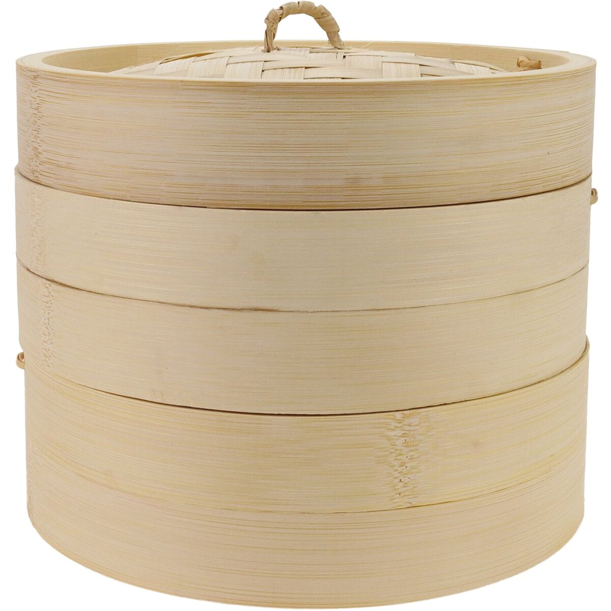 Dampkoker bambus 20 cm, 2 lag med lokk