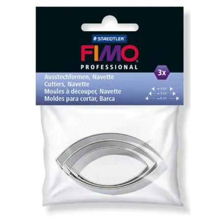 STAEDTLER® FIMO® Accessoires Ausstechformen Navetta, 3 Stück