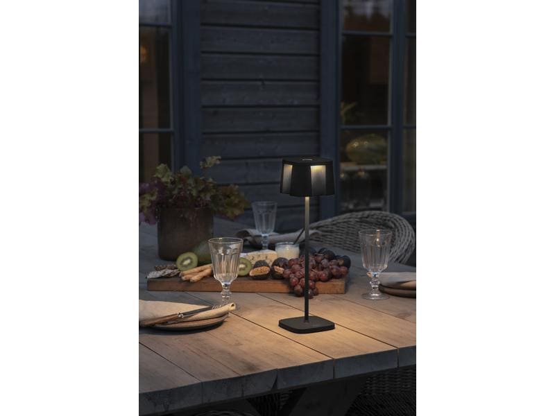 Konstsmide Tischleuchte Nice USB, Schwarz Outdoor-Leuchte