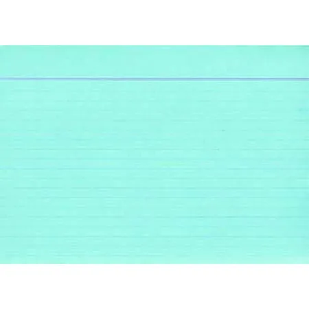 Idena 200 Karteikarten blau, DIN A8, liniert