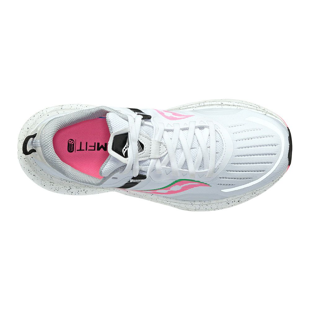 Saucony TEMPUS - Chaussures running Femme white/vizi pink