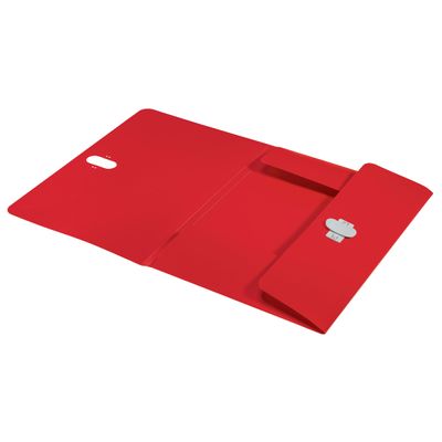 Leitz Recycle - chemise à 3 rabats - A4 - pour 150 feuilles - rouge