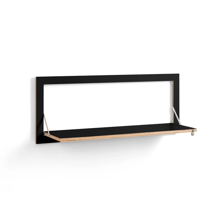 Ambivalenz - Fläpps Regal, 1 Regalboden, 100 x 40 cm, schwarz