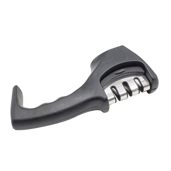 Knivsliber med 3 keramiske og diamantbelagte slibeskiver, knivbredde maks. 4 mm