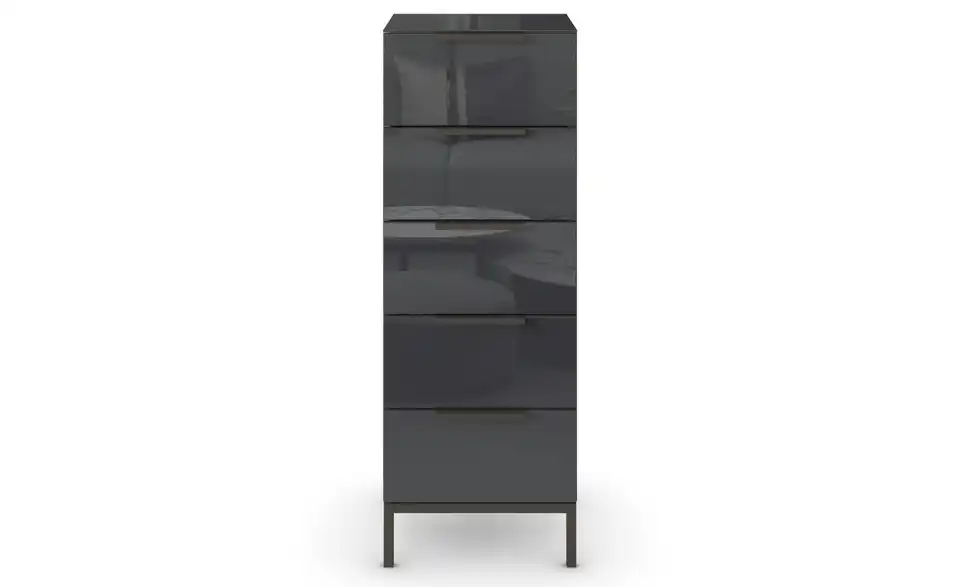 Kommode 40 cm Graphit Basaltgrau, Eiche Artisan (Nachbildung)