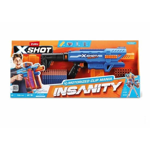 Dartpistol X-Shot Insanity clip 80 x 40 cm
