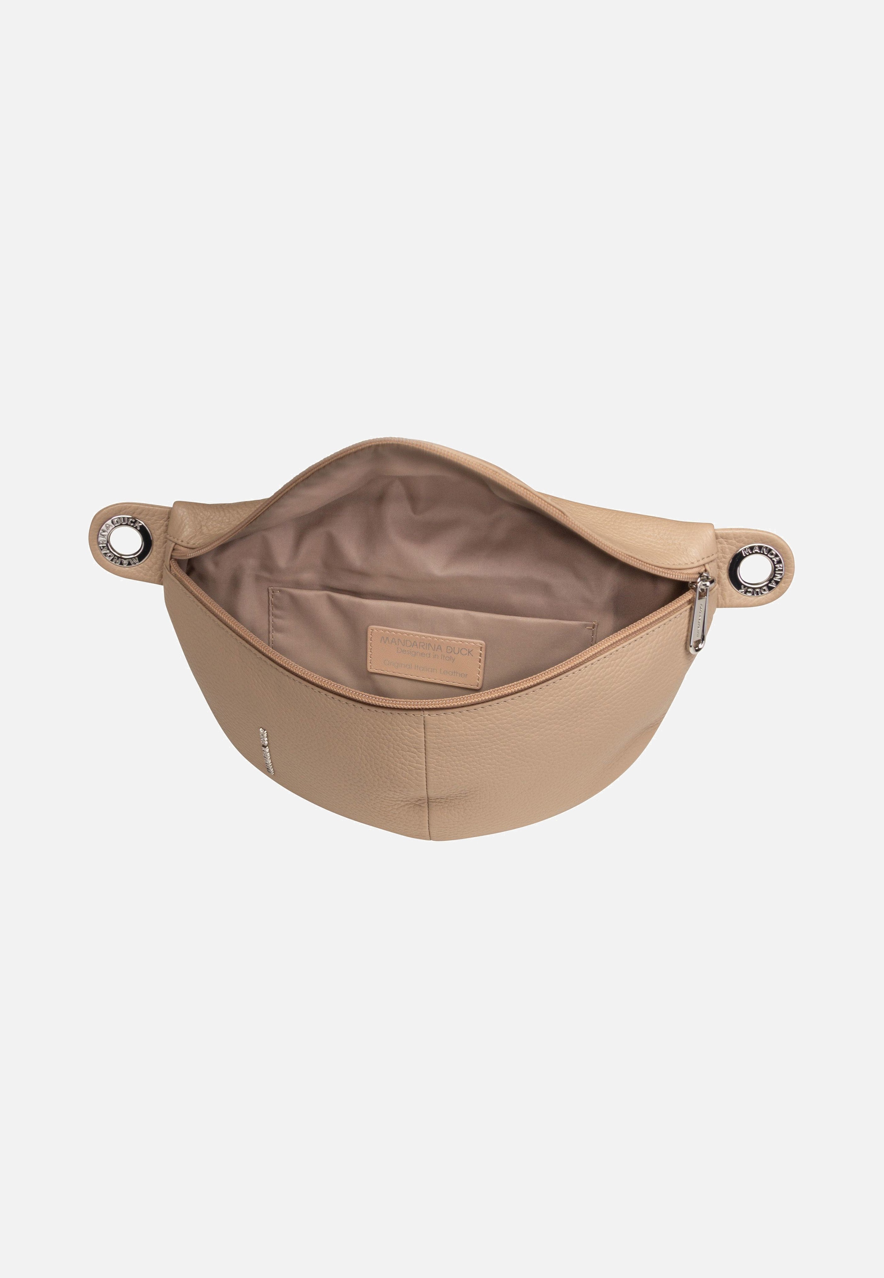 Mellow Leather Bum Bag FZT73 Warm Taupe - Bauchtasche