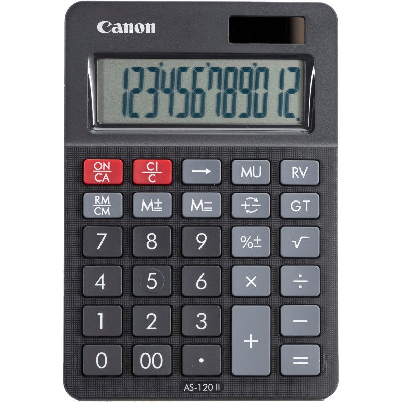 Calculatrice de bureau Canon AS-120 II - 12 chiffres