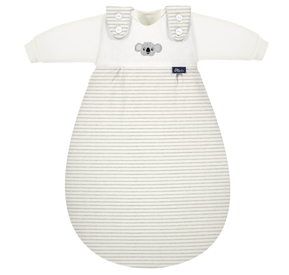 ALVI Baby-Mäxchen 3tlg. Organic Cotton Ringlets Koala gray, 68/74
