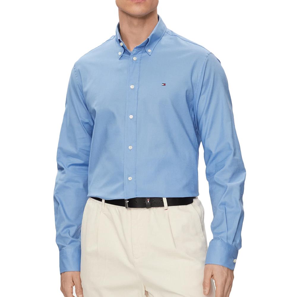 Tommy Hilfiger Chemises Manches longues Bleu Homme Tommy Hilfiger Flex Oxf